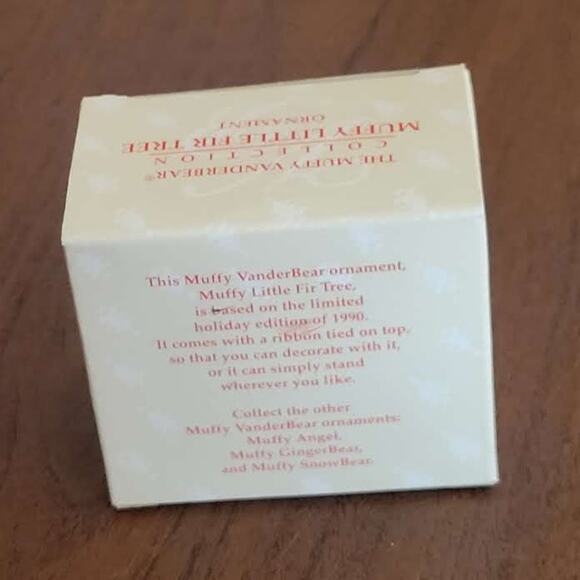 Vintage @1992 Muffy Vanderbear Collection Muffy Little Fir Tree Ornament New - Picture 3 of 12